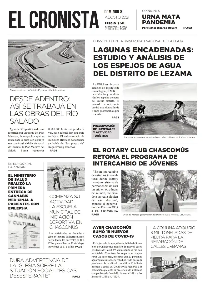 Tapa 8 de agosto 2021