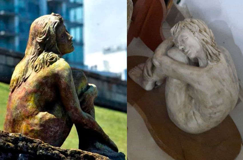 Una exalumna de la Malharro afirma saber quién es la mujer de la estatua de Playa Chica