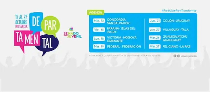 Comienza la etapa  departamental del Senado  Juvenil Entrerriano
