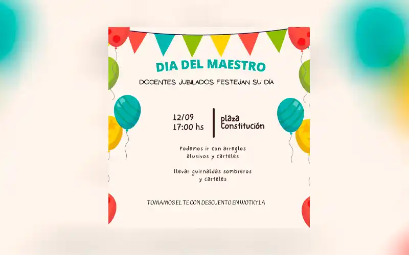Docentes jubilados celebran el Día del Maestro