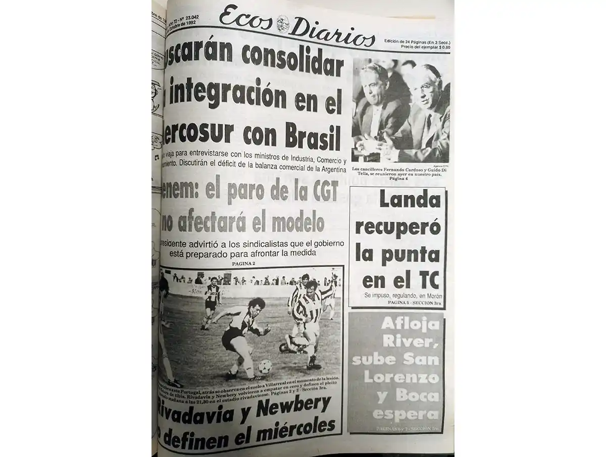 Lunes 26 de octubre de 1992