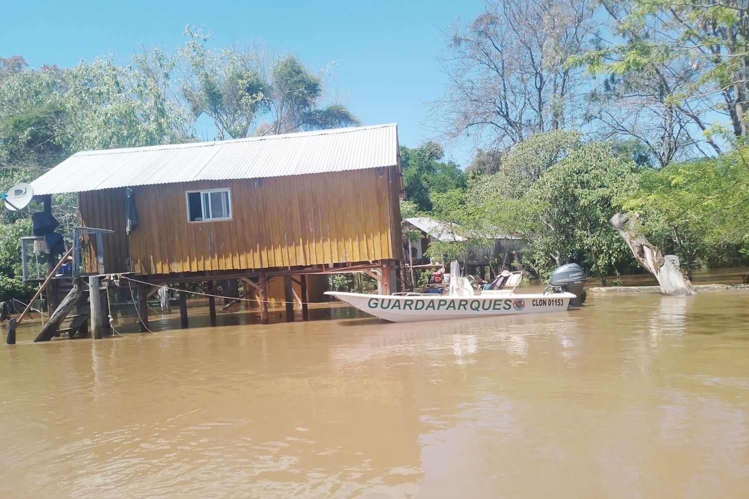 Se incorporó una lancha para los guardaparques que monitorean el futuro parque provincial