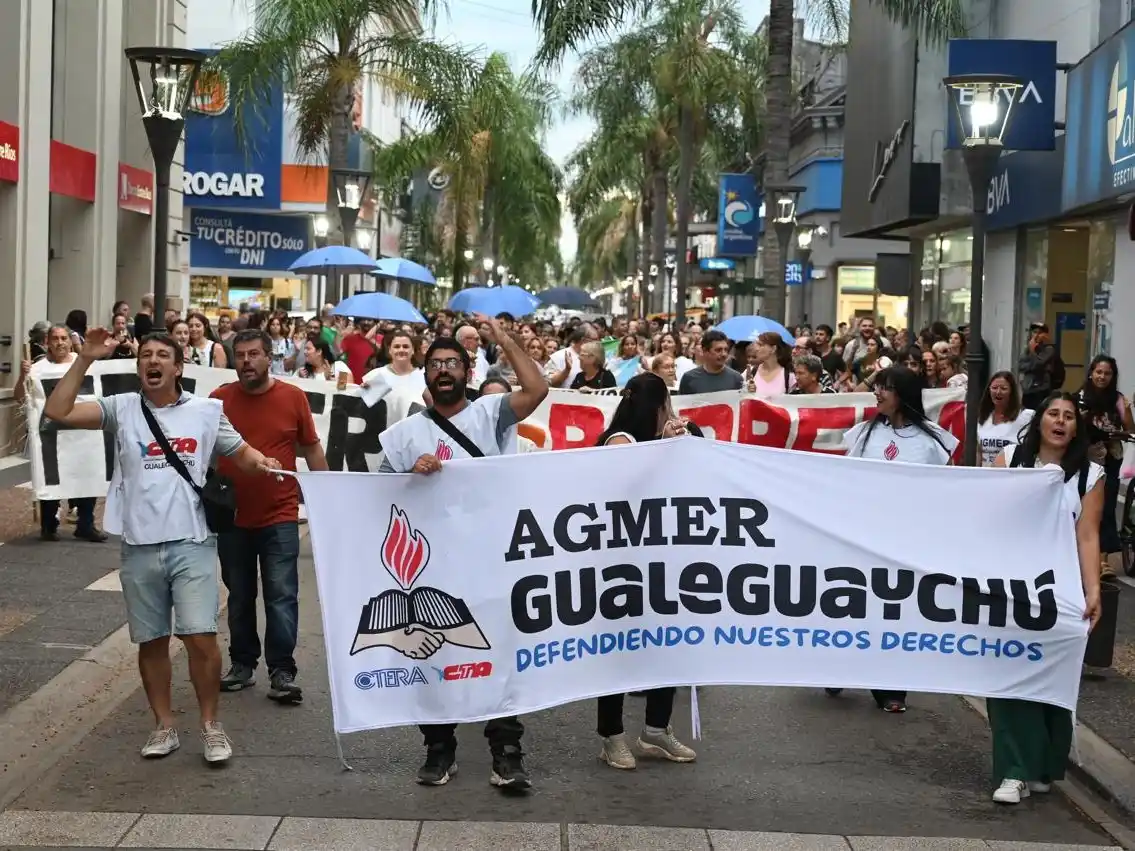 Agmer convocó a movilizarse este miércoles y habrá una nueva concentración en Gualeguaychú