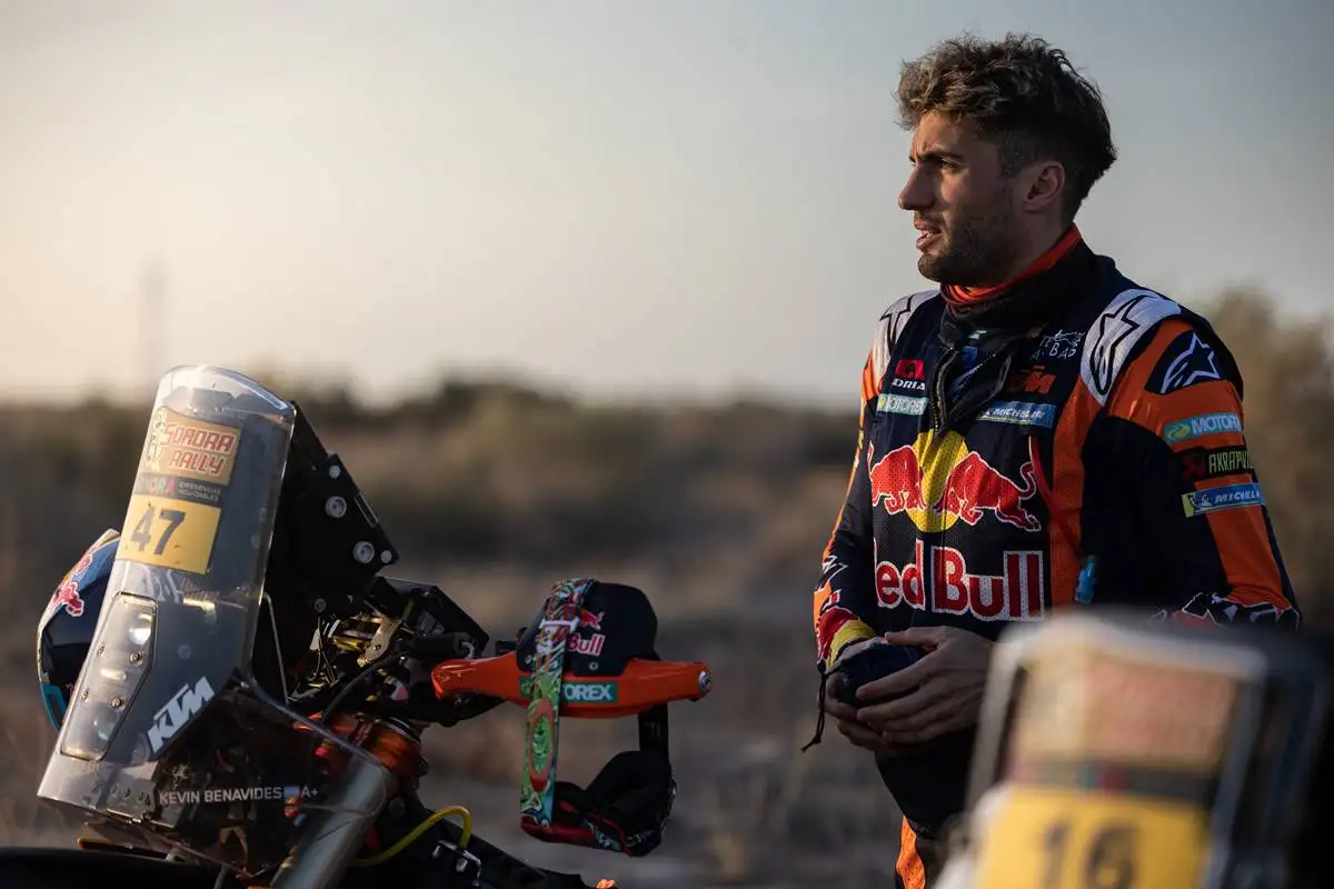 Kevin Benavides fue campeón del Rally Dakar en Medio Oriente en 2021 y 2023.