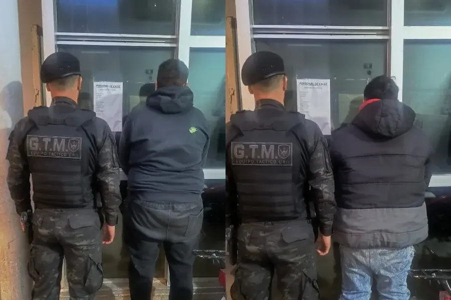 Dos detenidos en zona oeste.