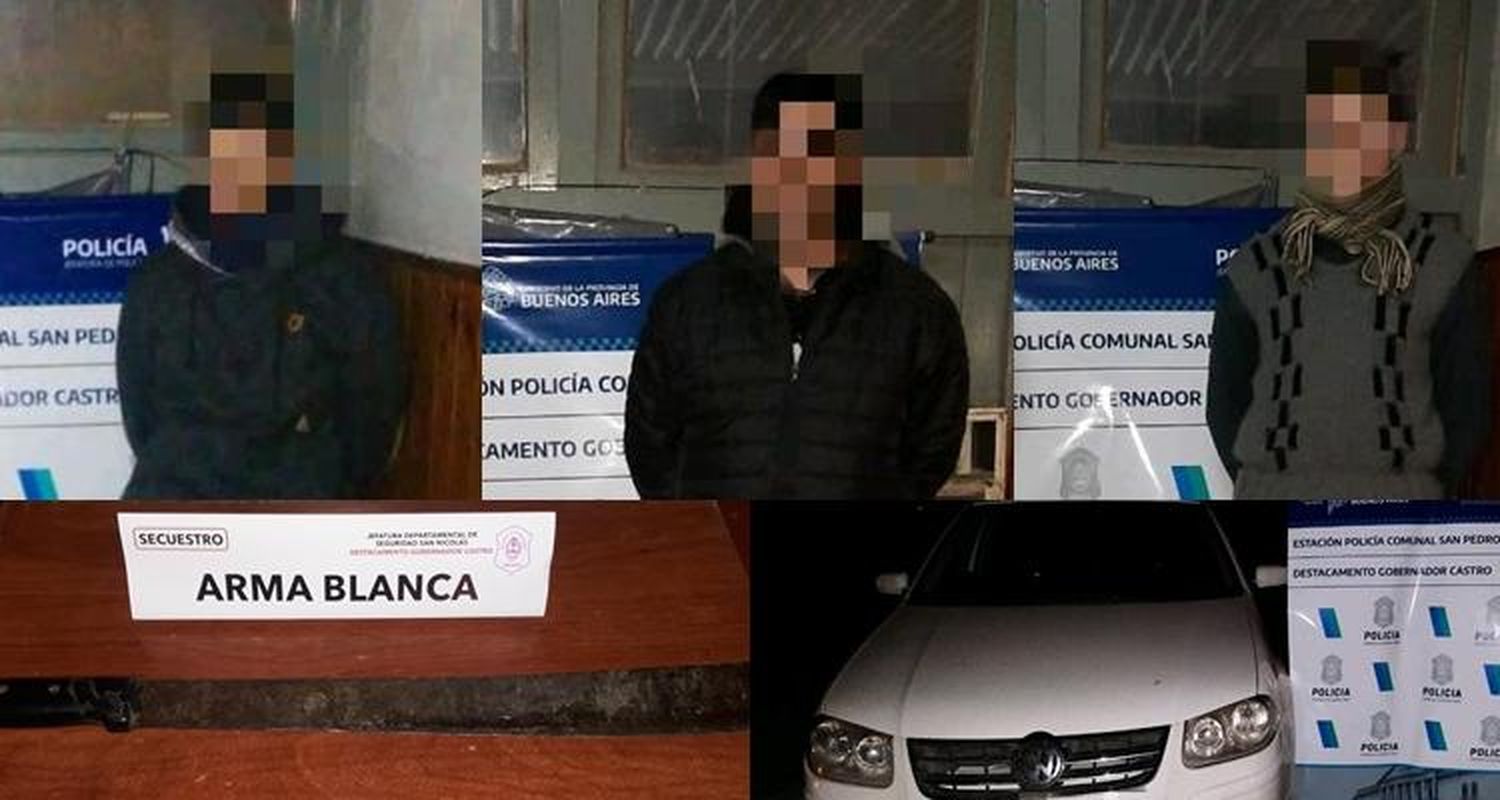 Gobernador Castro: Tres jóvenes intentaron robar leña en un campo, amenazaron al encargado con un machete y fueron detenidos