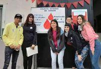 Se realizó en la secundaria 4 una exitosa colecta de sangre, la primera en una escuela de Tandil