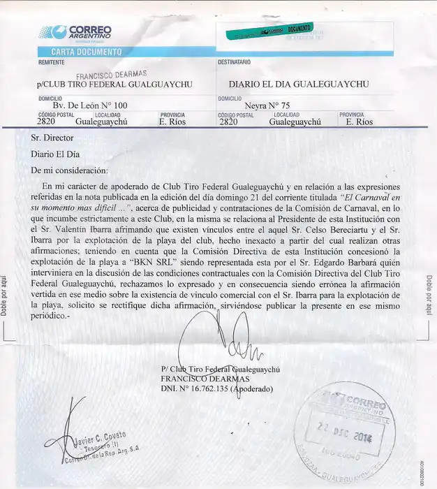 Siguen las repercusiones por el informe de ElDía: "El Carnaval en su momento más difícil"