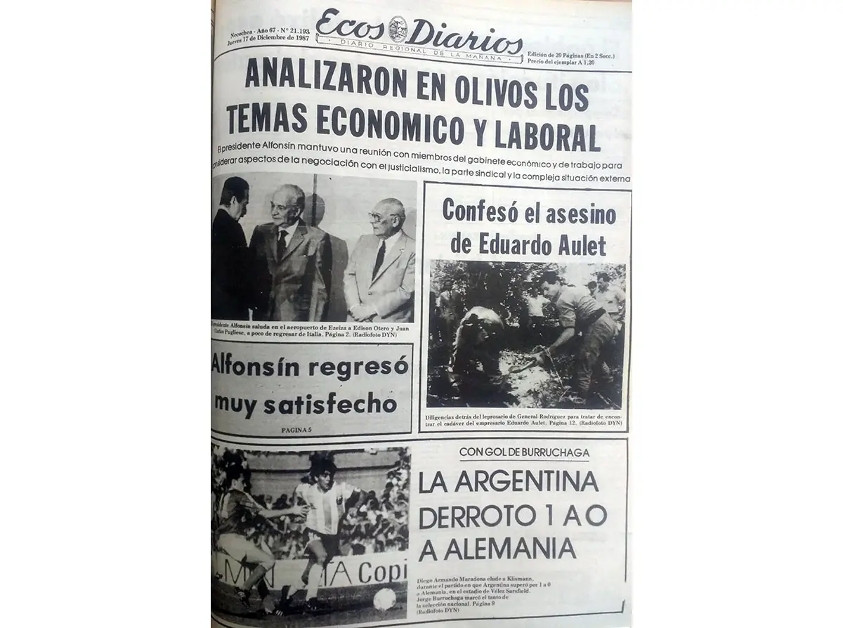 Jueves 17 de diciembre de 1987