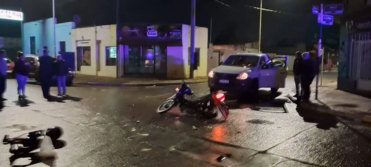El choque se produjo en la esquina de Beiró y Paso.
