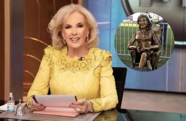 Presentaron la estatua de Mirtha Legrand