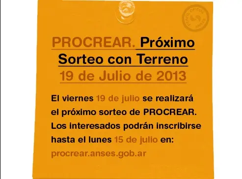 Procrear: El 19 de julio habrá un nuevo sorteo 