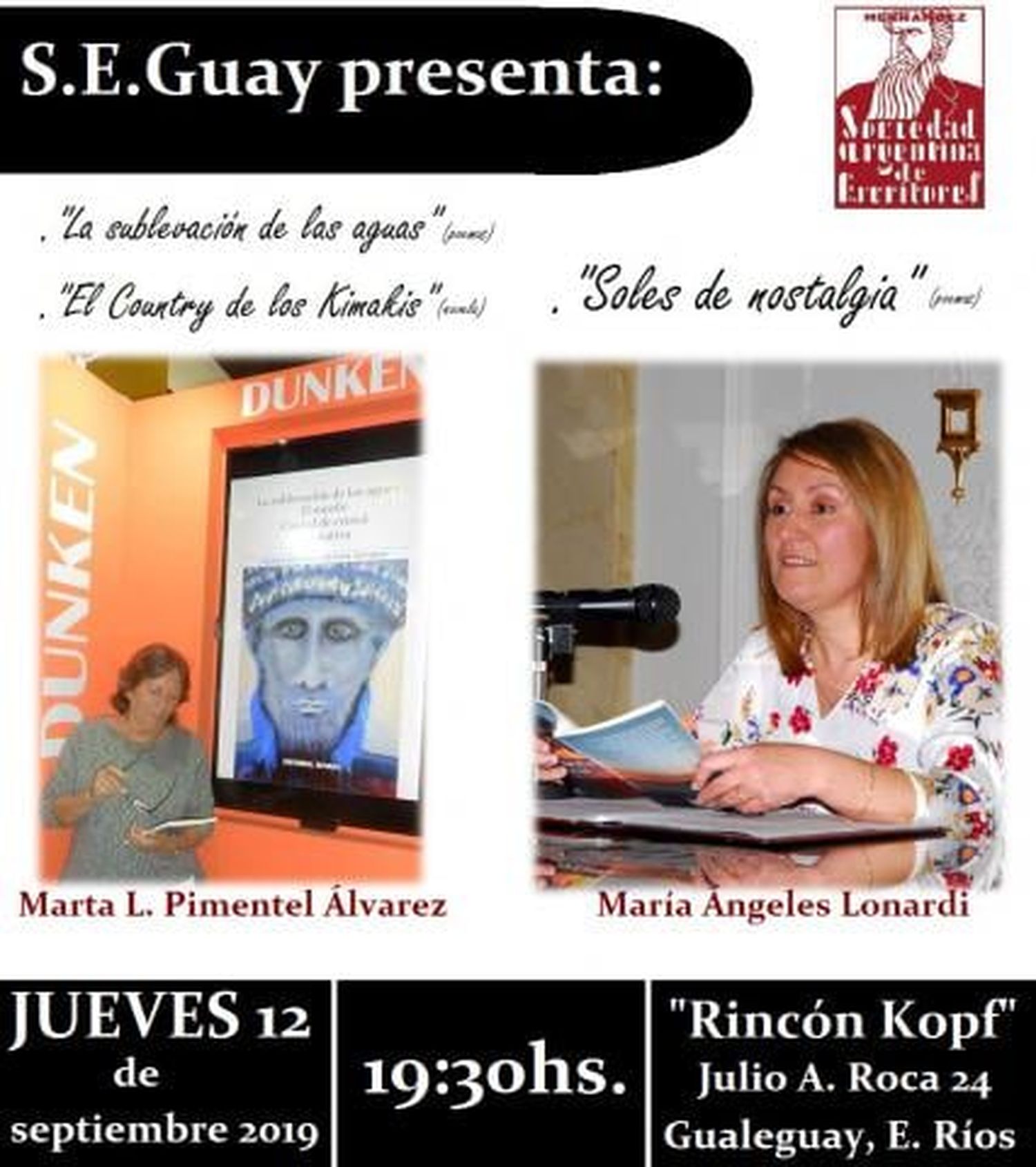 Presentación de obras en S.E.Guay