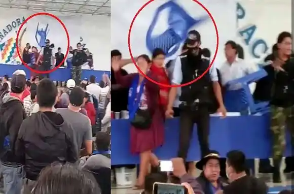 Escándalo: le lanzaron sillazos a Evo Morales en un acto de su propio partido