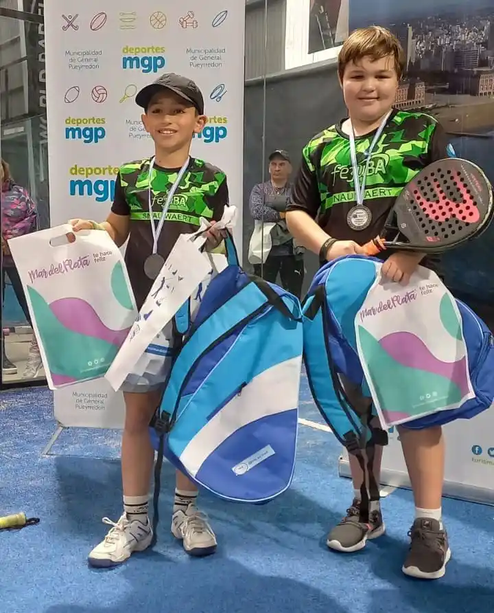 Augusto Vega  y Valentino Márquez se consagraron campeones nacionales de Pádel