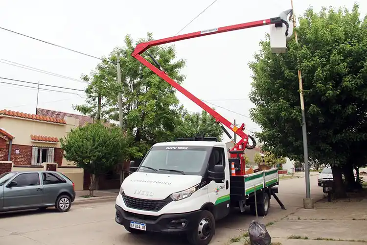 Se puso en marcha la cuarta etapa del reemplazo de luminarias en Lobería