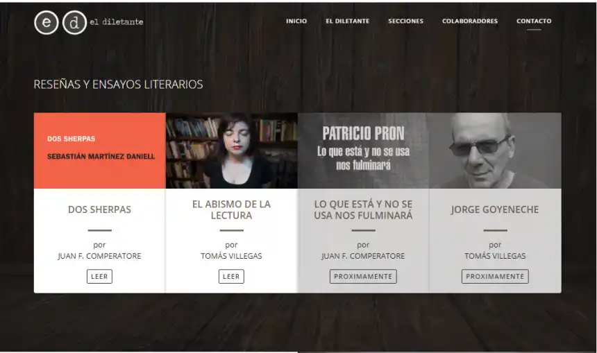 Espacio digital para reseñas y ensayos literarios