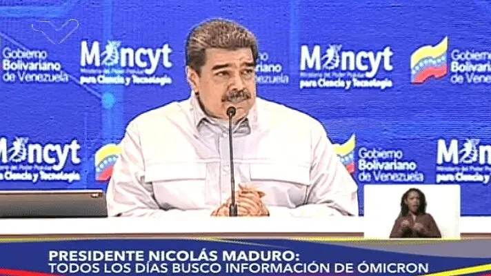 ÓMICRON ESTÁ EN VENEZUELA: Nicolás Maduro confirma los primeros siete casos