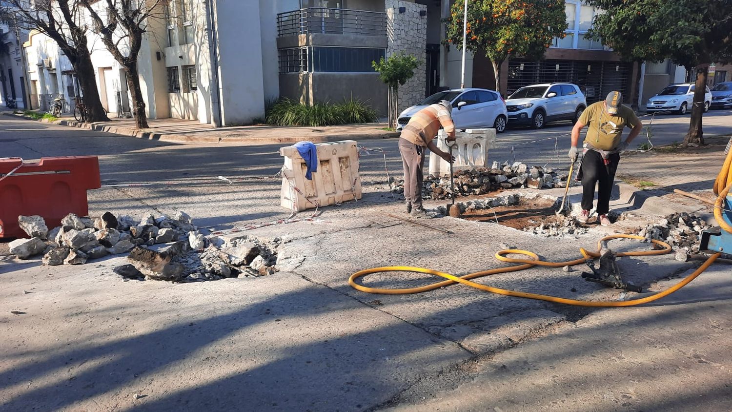 Las tareas de reparación comenzaron este jueves.