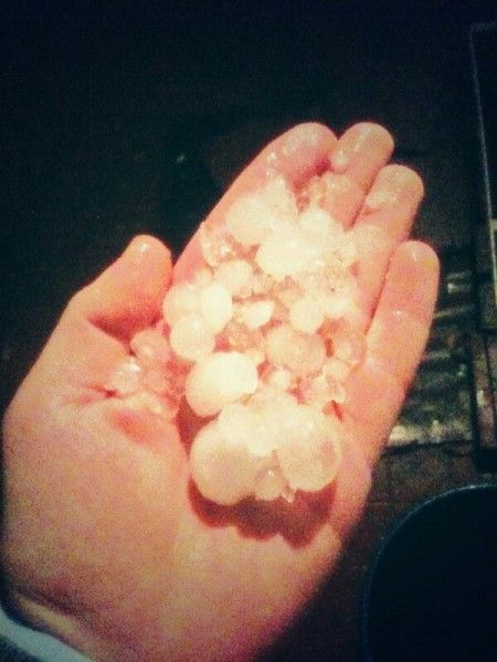 Caída de granizo en Chacabuco y Junín