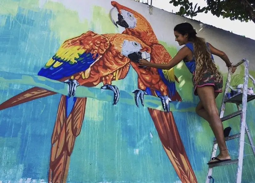 Una artista que imprime su huella y deja su mensaje