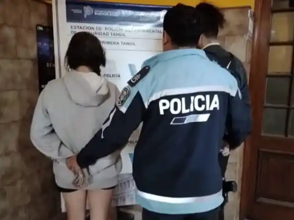 Aprehendieron a dos personas por pintar sin autorización el murallón del Dique
