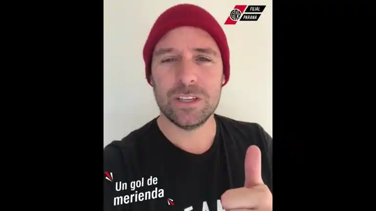 Cavenaghi se sumó a una campaña solidaria para el personal de salud de un hospital entrerriano