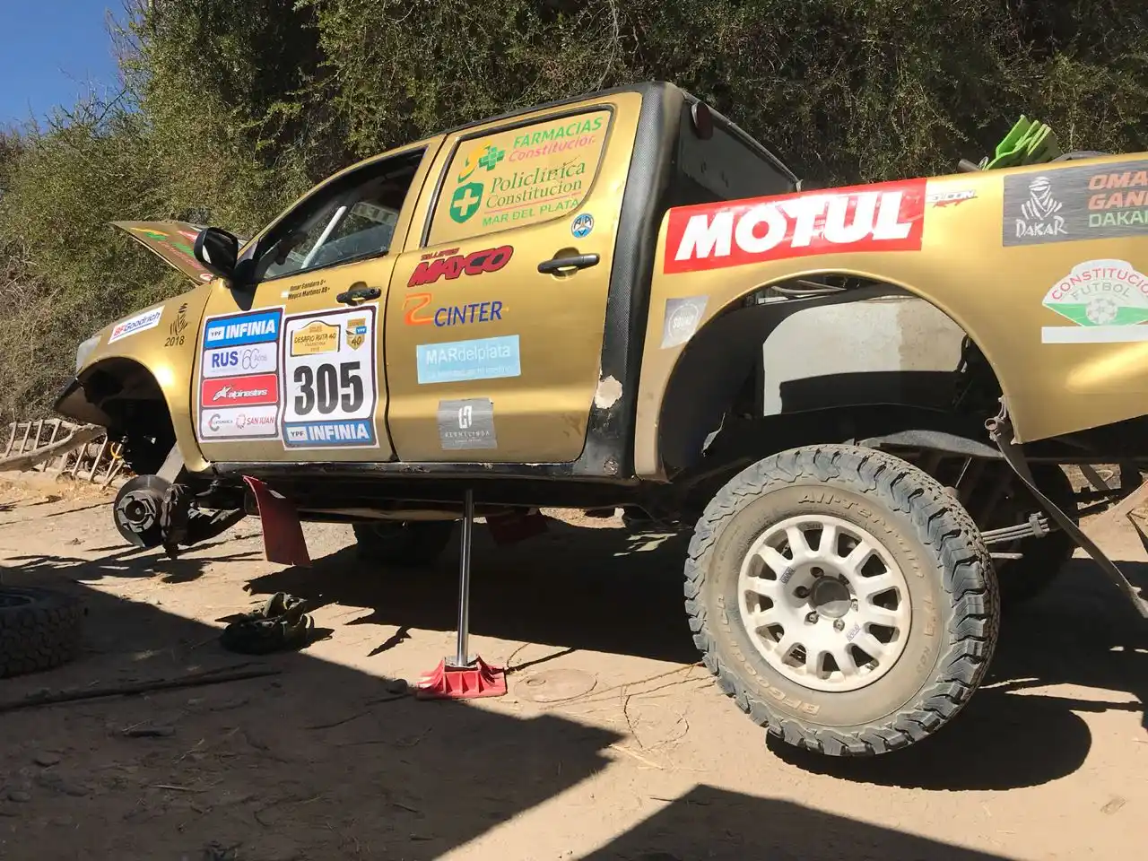 Inicio complicado de Gándara-Martinez en el Desafío Ruta 40