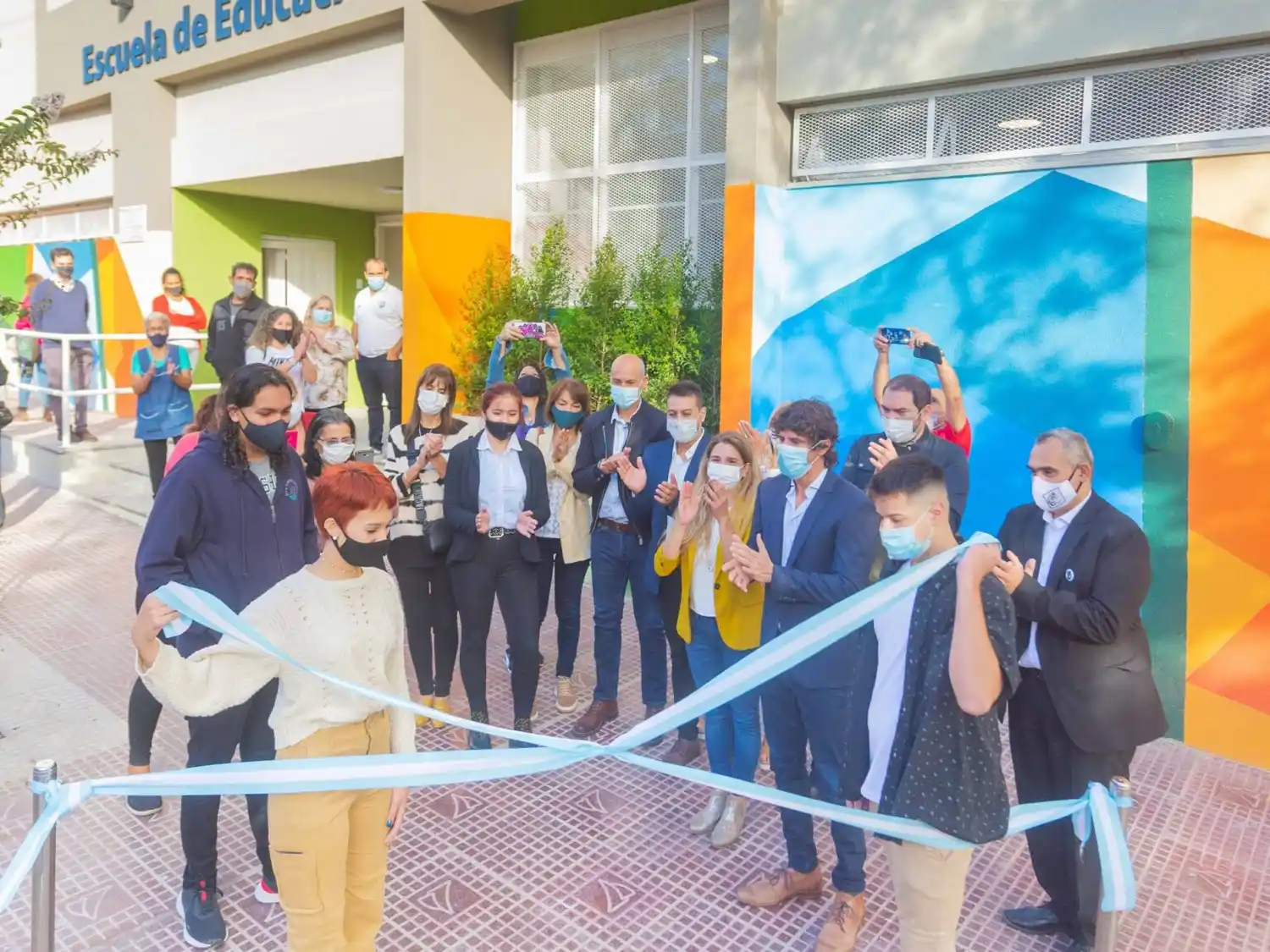 San Fernando: Andreotti inauguró la renovada Escuela Secundaria Técnica N°2