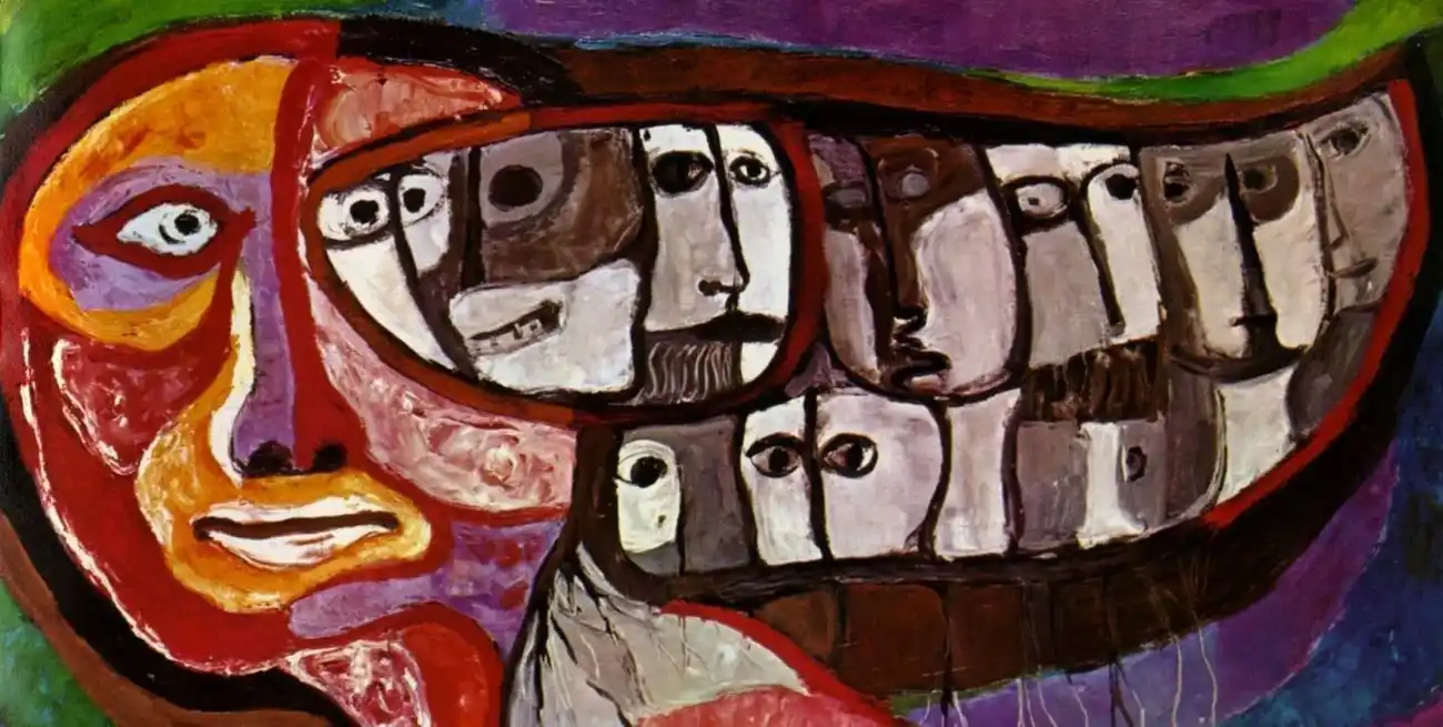 “Mutante en fuga” de Raquel Forner. Foto: Archivo El Litoral