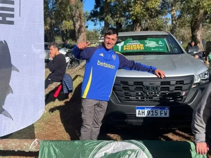 Un pescador de Necochea ganó un tradicional torneo en Pinamar y se llevó una camioneta 4x4