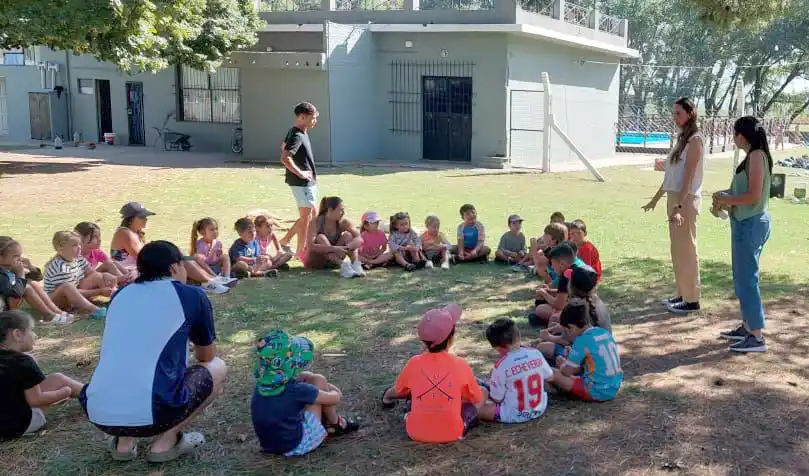 En el Parque. Se realizó la actividad de separación de residuos