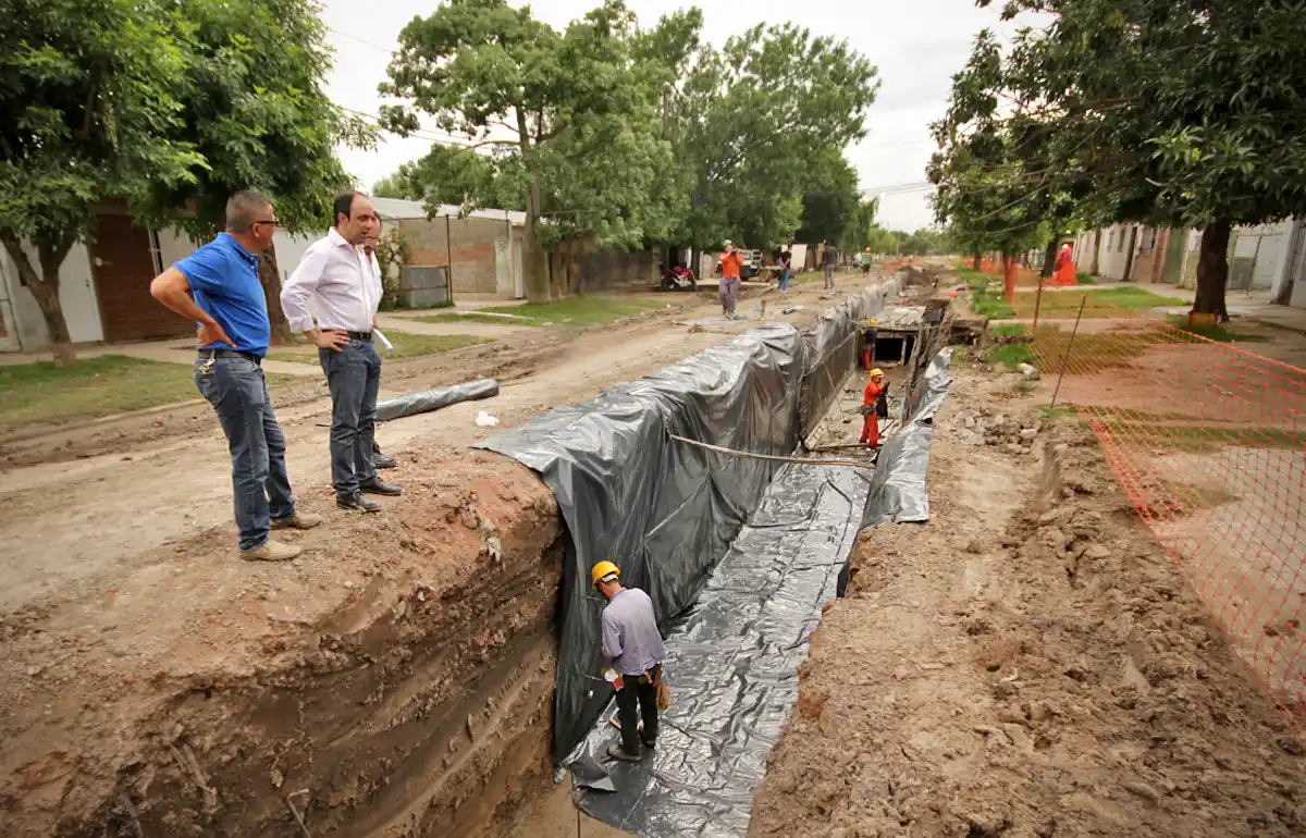 Plan Norte: José Corral inaugura el desagüe Callejón Funes