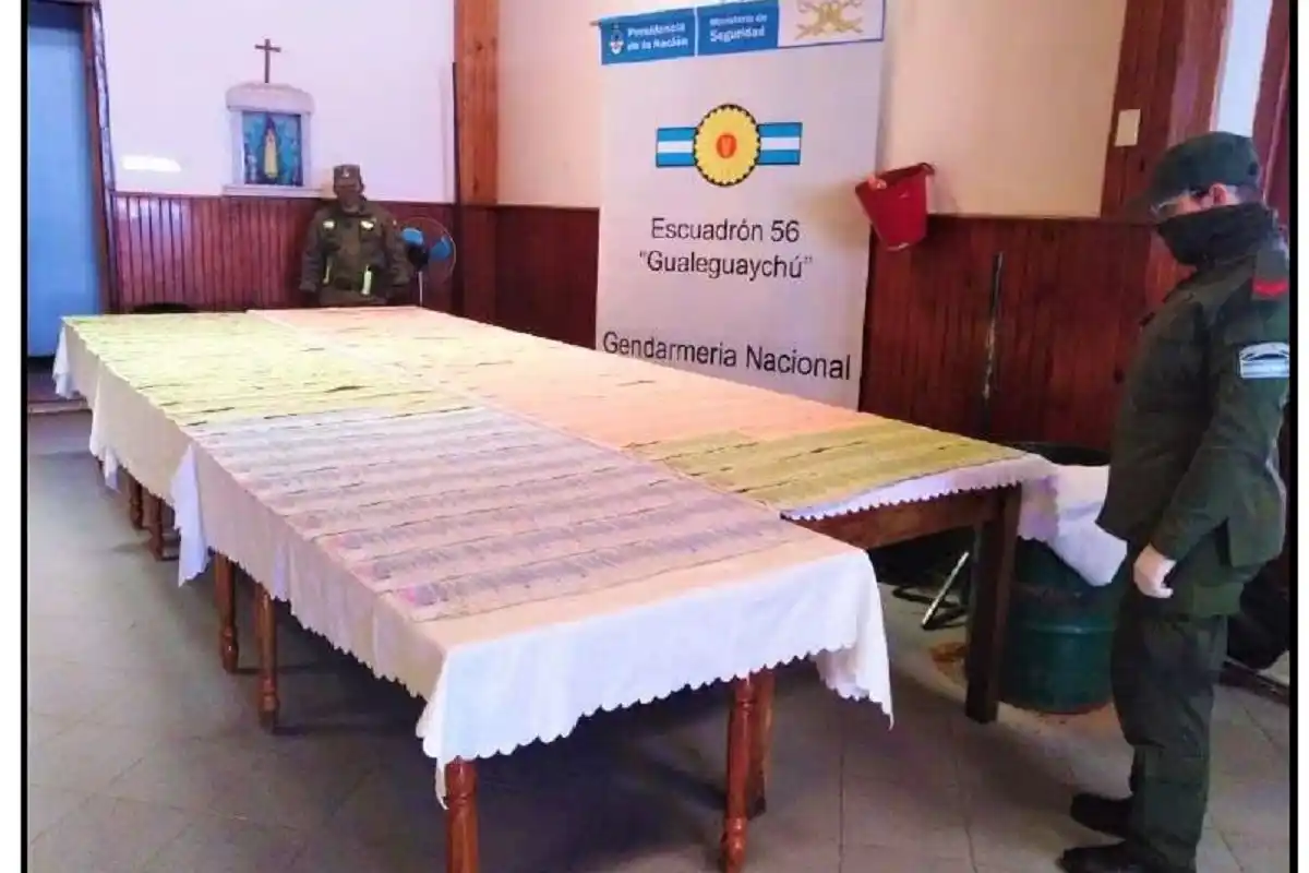 Gendarmería de Gualeguaychú secuestró más de 2,3 millones de pesos