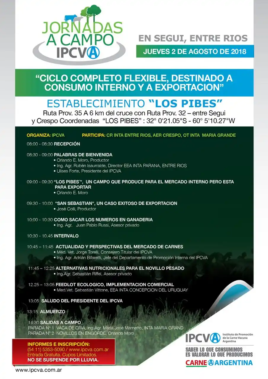 Nueva jornada a campo del IPCVA