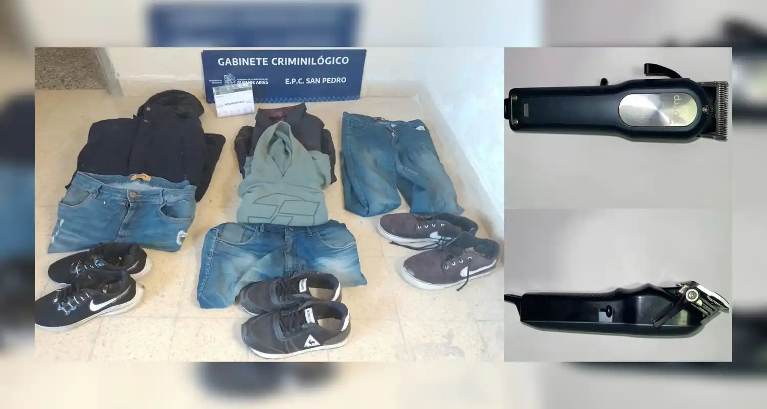 Recuperaron elementos robados en la barbería de 11 de Septiembre y Chacabuco