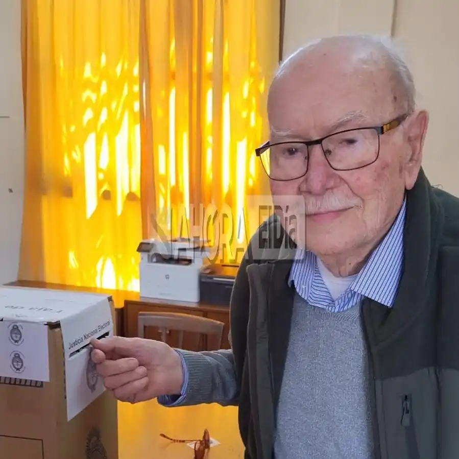 Roque Piccini, gualeguaychuense de 100 años, participó de la jornada electoral