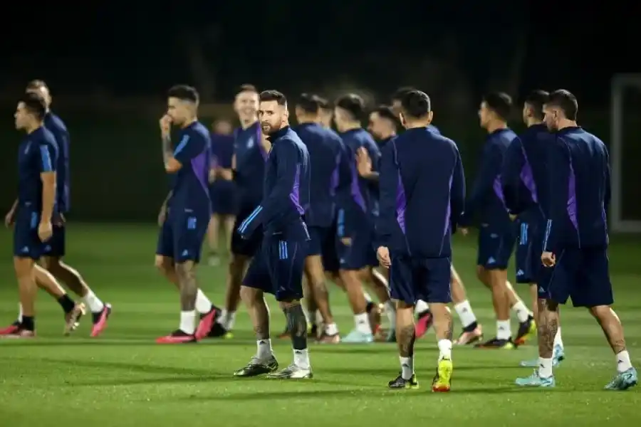 Argentina cerró sus entrenamientos con una duda
