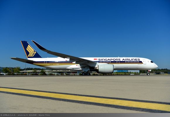 ¿Preparados para los vuelos non-stop de 20 horas? Airbus entregó el primer A350-900ULR a Singapore Airlines