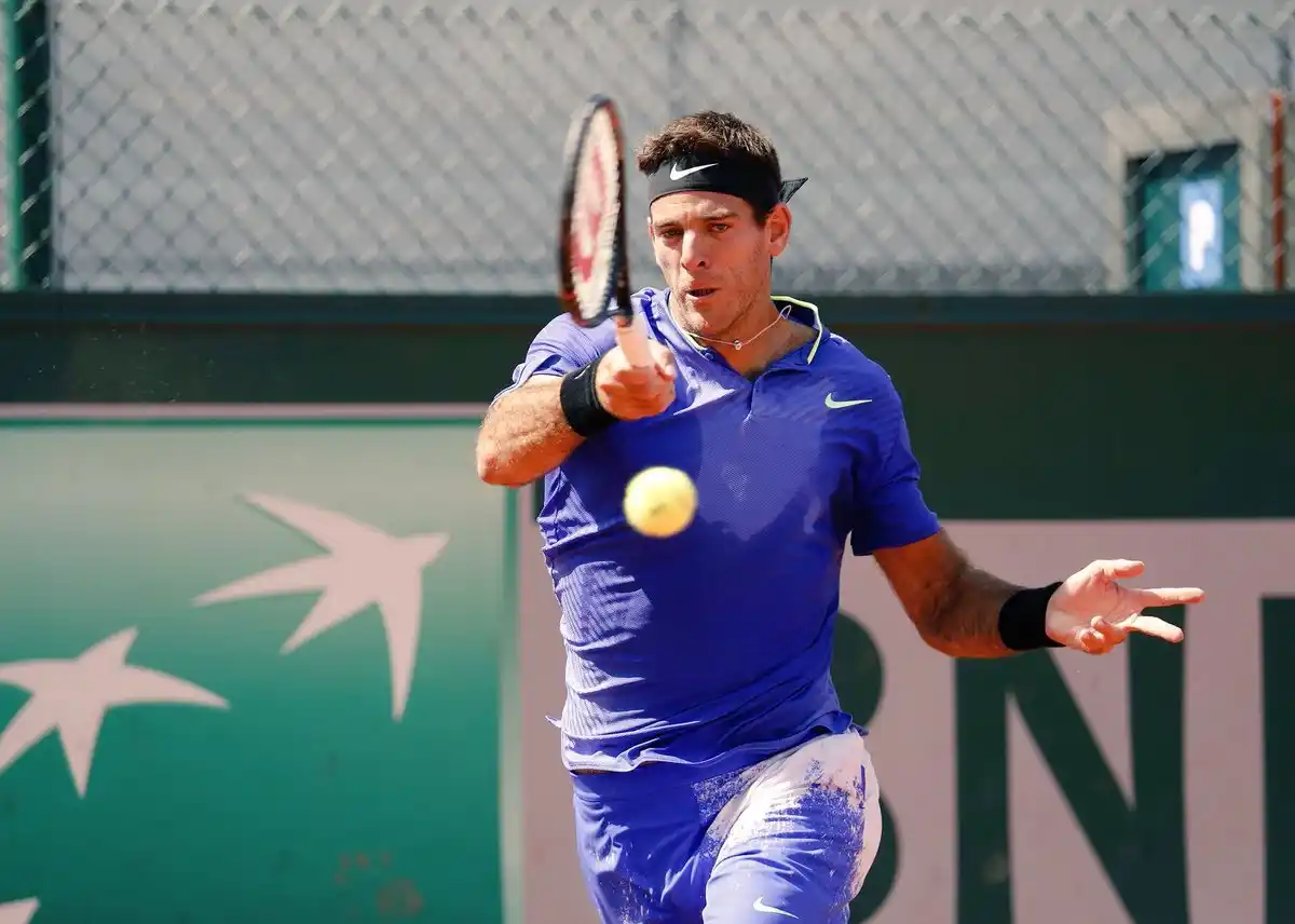 Del Potro tuvo un debut aplastante frente a Guido Pella en Roland Garros