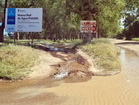 Un acto vandálico retrasa la construcción de pozo de agua
