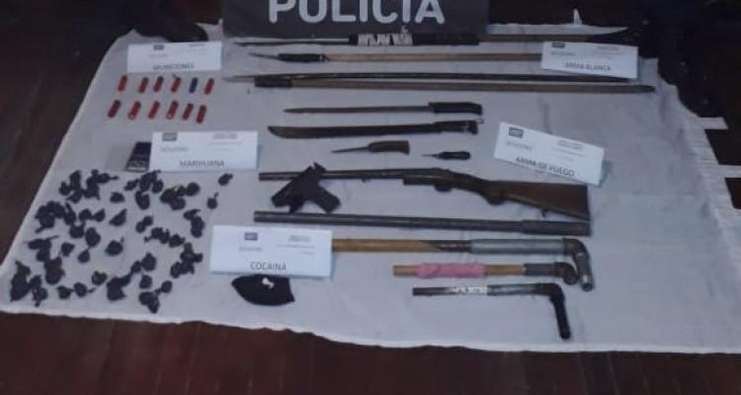 Siguen los conflictos en el Hermano Indio: Allanaron diez casas, aprehendieron a siete personas y secuestraron droga y armas