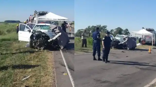 Fatal choque frontal en la ex Ruta 18: un muerto y varios heridos en General Campos