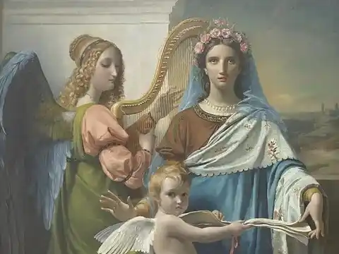 Santa Cecilia, por François-Joseph Navez.