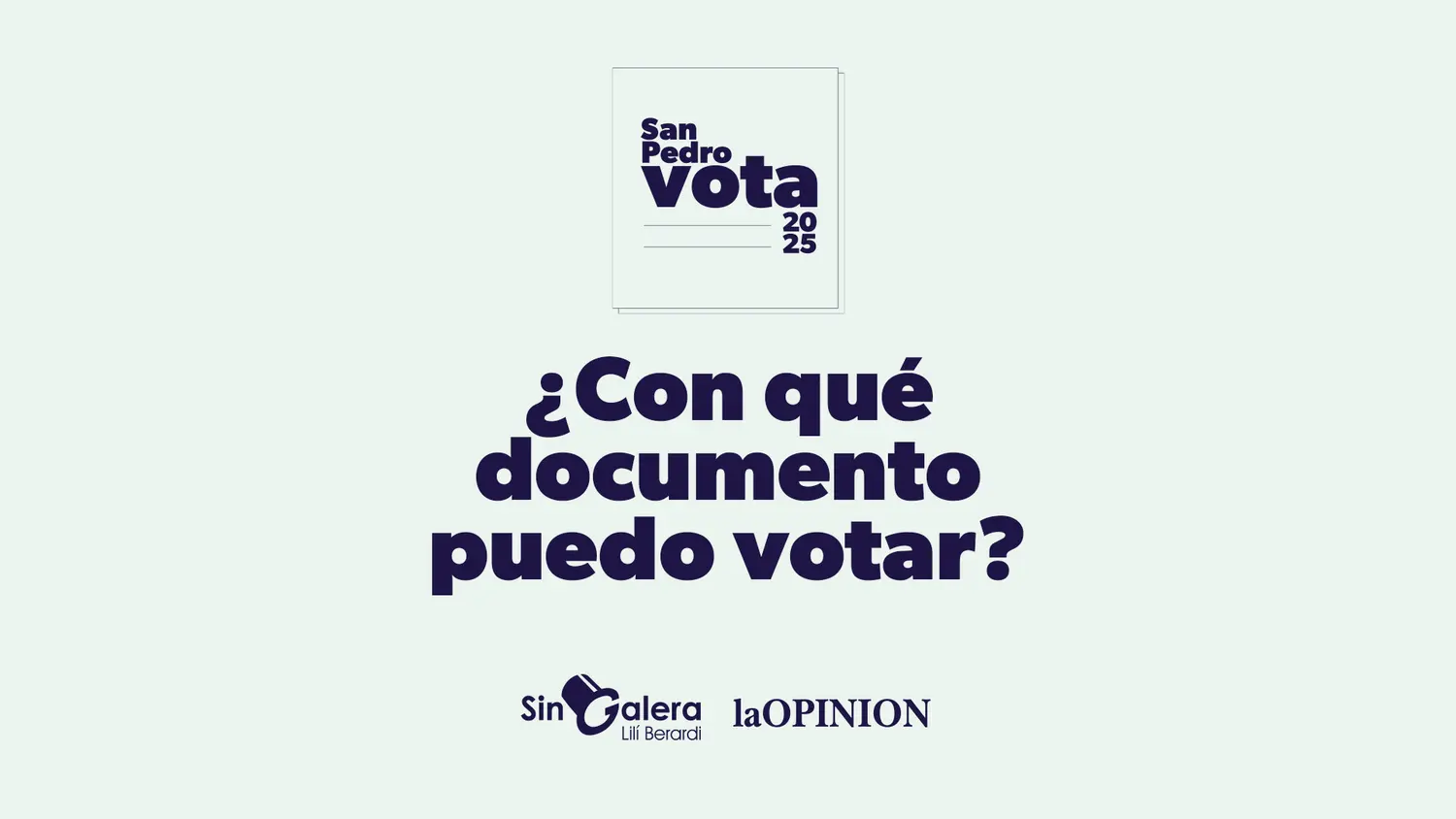 Los votantes deberán presentarse con el DNI que figura en el padrón o uno más nuevo.