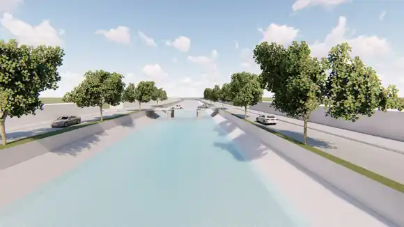 Tras el temporal de marzo, Provincia inicia la licitación de la reconstrucción del Canal Maldonado en Bahía Blanca