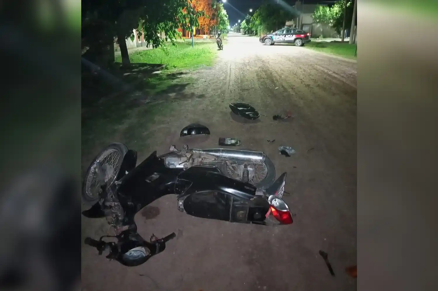 Un motociclista sufrió graves lesiones y fue derivado al Hospital Jaime Ferré