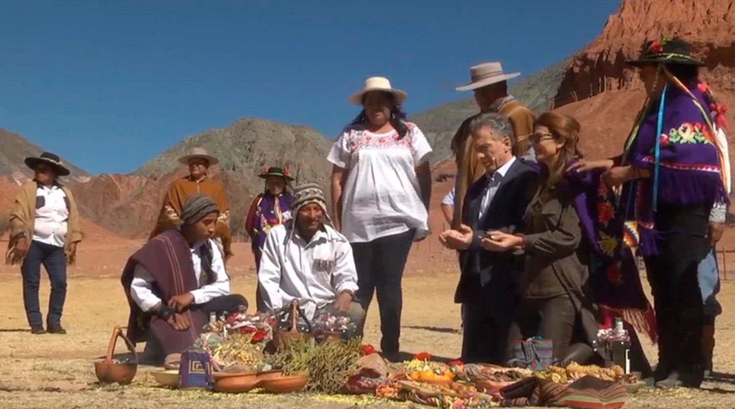 Macri participó de una ceremonia de la Pachamama: "Muchos se olvidan dónde estábamos en 2015"