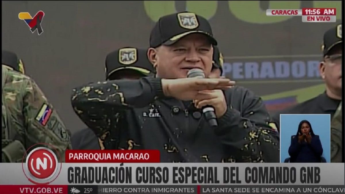 «NO SON POCAS las AMENAZAS contra VENEZUELA»: Cabello durante graduación del curso de operadores especiales