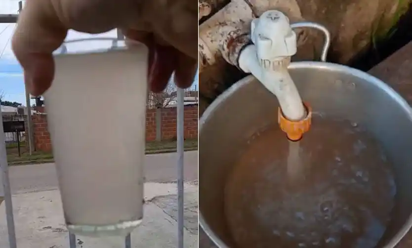 El agua sale turbia en Pilar: piden soluciones “urgentes” a AySA